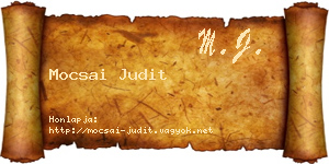 Mocsai Judit névjegykártya
